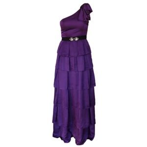 BCBG MaxAzria Tiered Formal Gown